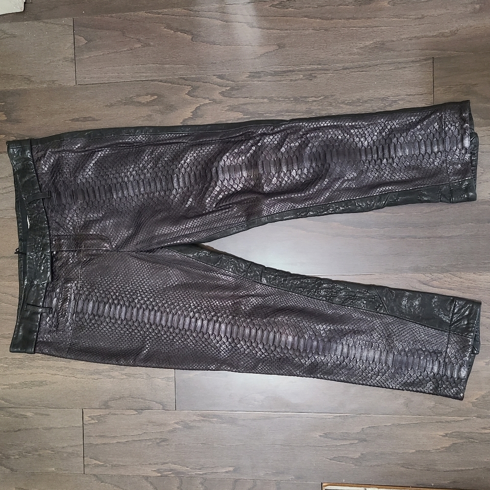 Haider Ackerman Python And Leather Pants - image 6